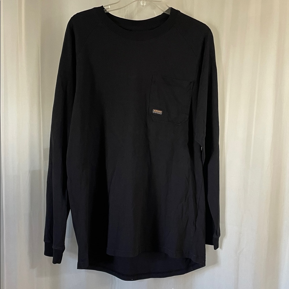 Ariat Rebar Men's Black Long Sleeve Tee Size L
